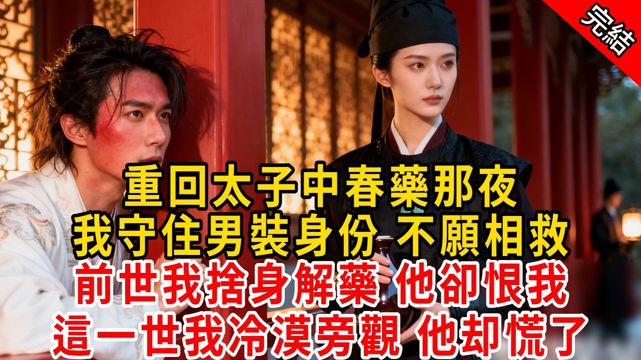 重回太子中春藥那夜，我守住男裝身份 不願相救；前世我捨身解藥 他卻恨我。這一世我冷漠旁觀 他却慌了#原创 #古言 #小说 #重生 #爽文