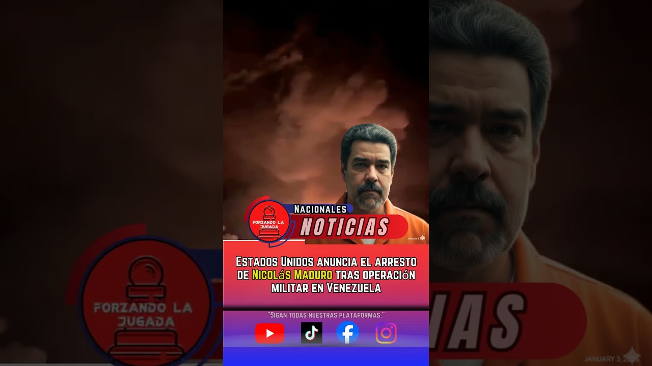 Reportes internacionales informan sobre el presunto arresto de Nicolás Maduro 