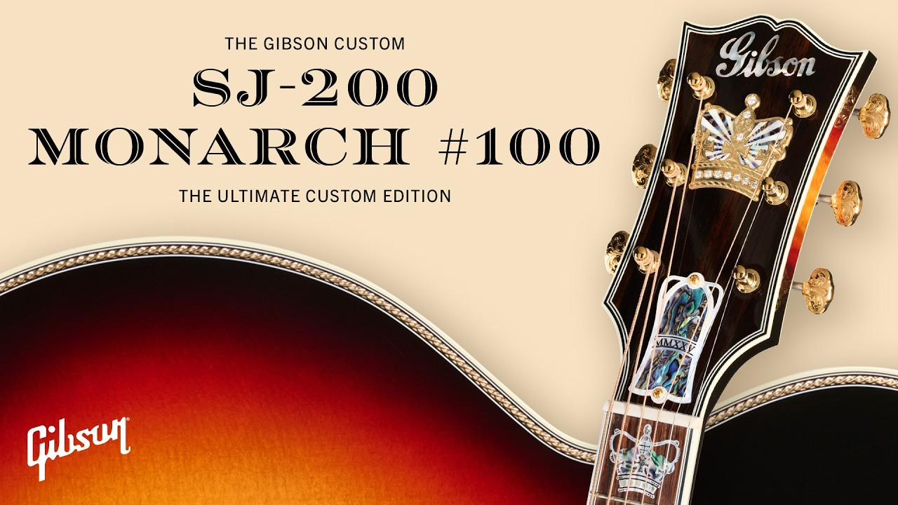 Introducing the Gibson Custom SJ-200 Monarch #100 Brazilian Rosewood