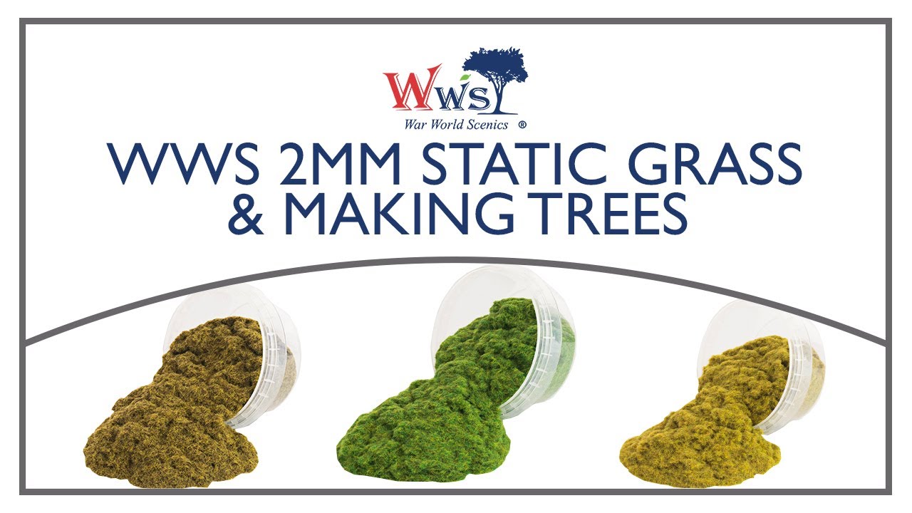 WWS 2mm Static Grass Layering System & making Trees