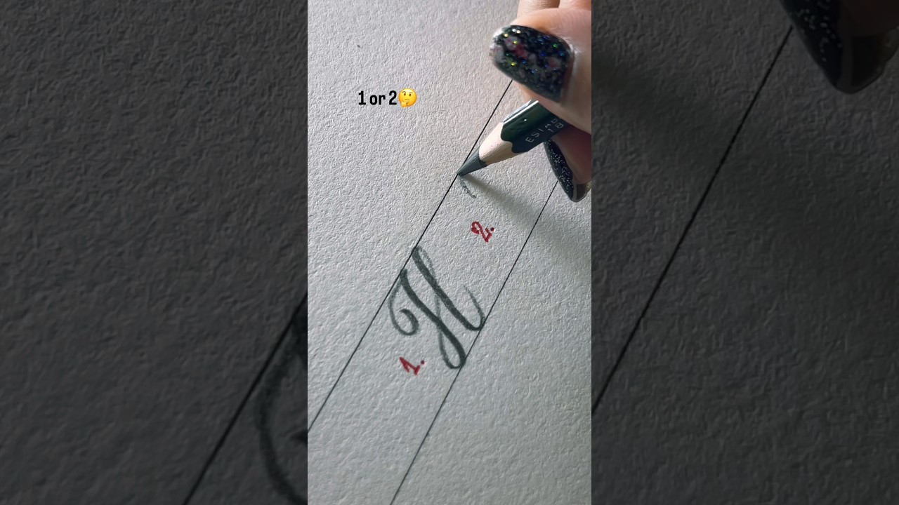 2Ways To Letter &ldquo;H&rdquo; #lettering #calligraphy #handwriting #reels #viral