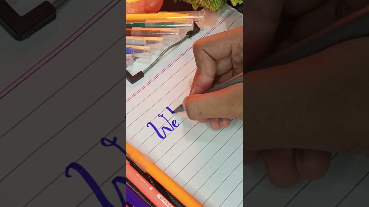 Welcome Calligraphy | How to write Welcome in Calligraphy | Write Welcome In Cursive