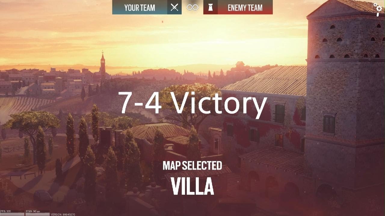 R6 Solo Villa Ranked 7-4 Victory