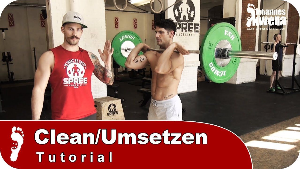 Clean (Umsetzen) | Richtige Technik mit der Langhantel (Tutorial)