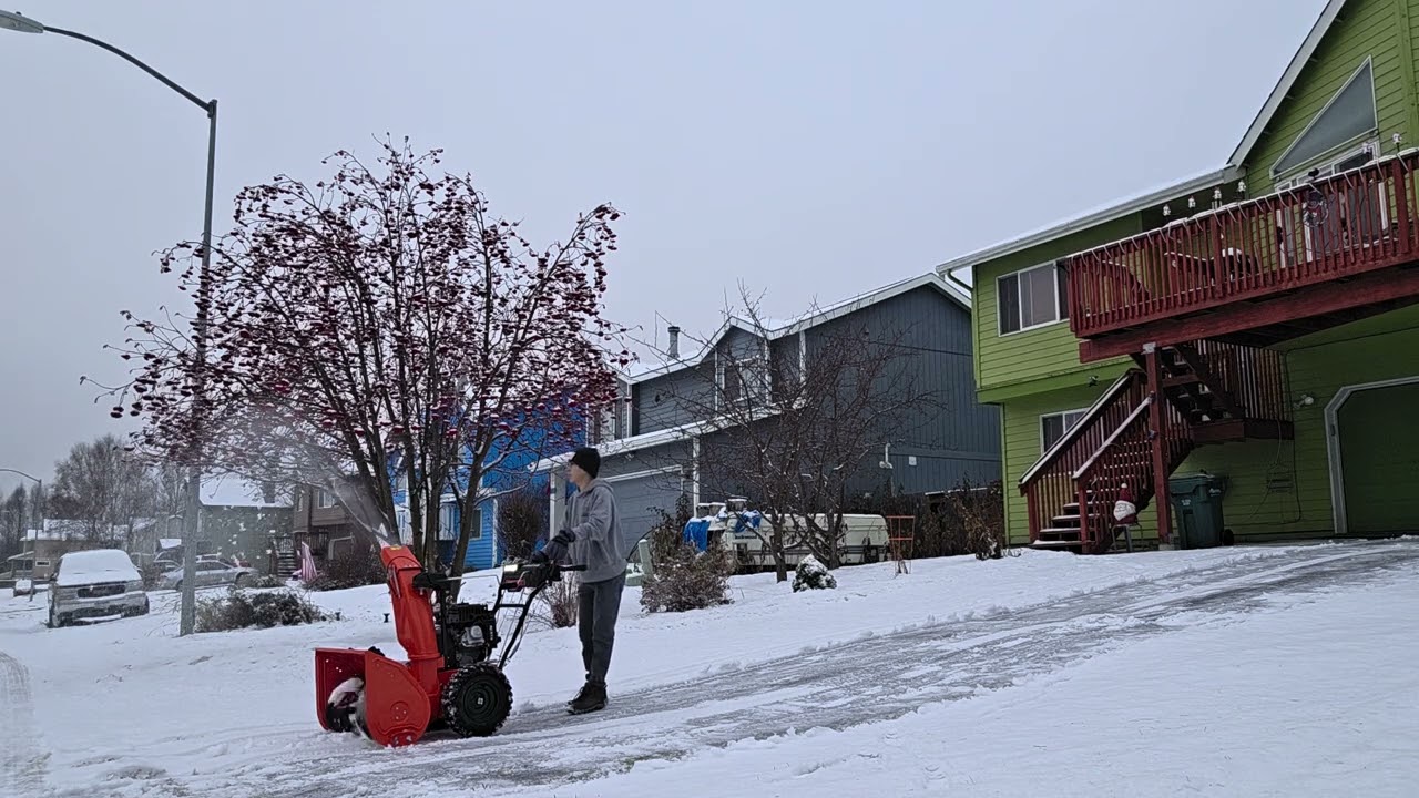 Snow Removal for a customer how I get the job done!