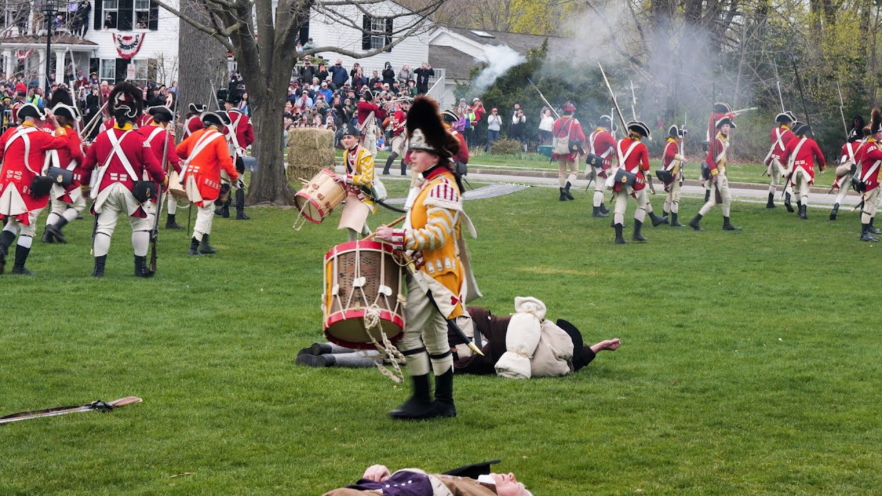 Battle of Lexington Patriots Day Revolutionary War reenactment 2025 Morning Sunrise Panasonic GH7