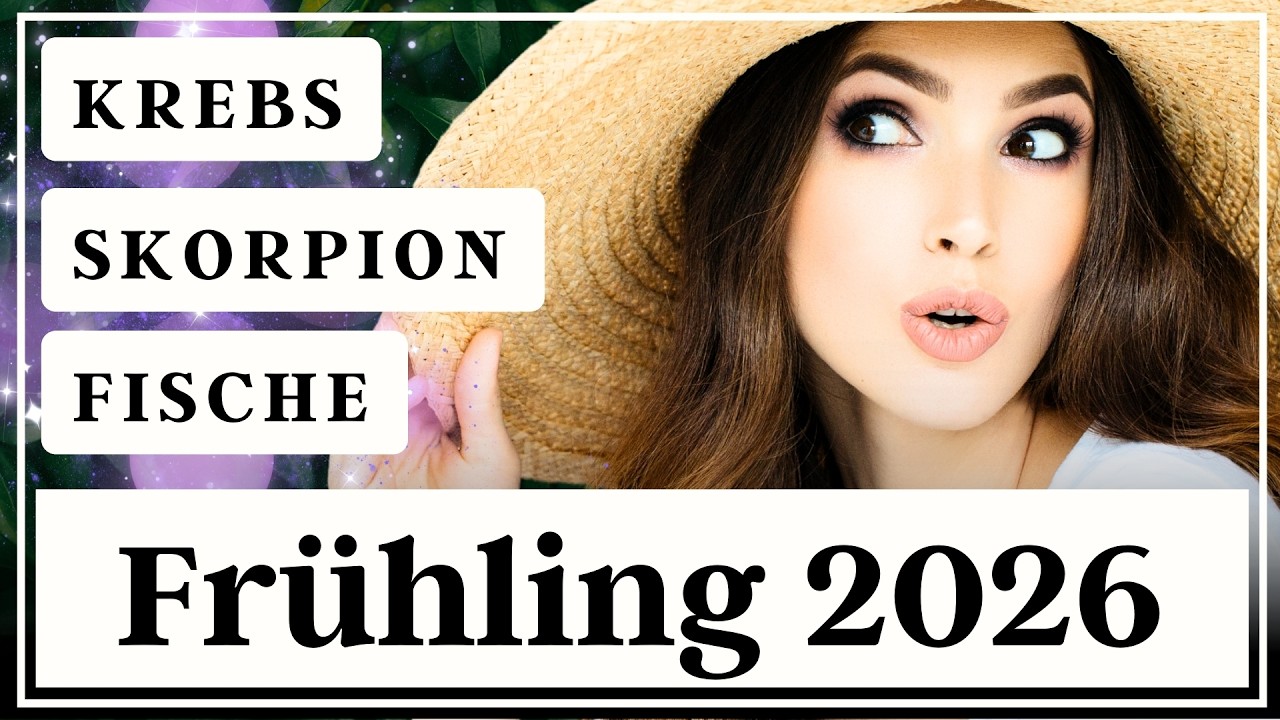 Hereinspaziert! 🔔 Fr&uuml;hling 2026 ✨ Krebs Skorpion Fische ✨ Tarot Orakel ✨
