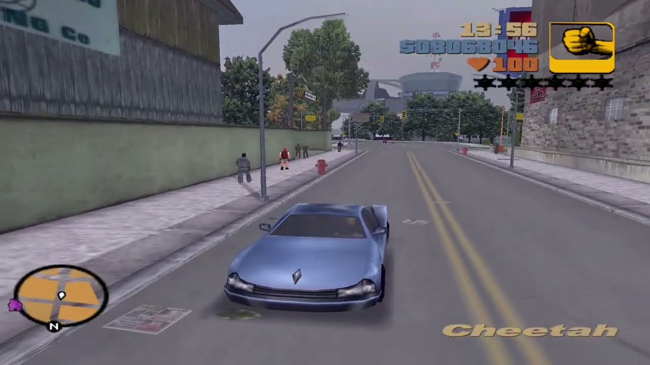 GTA 3 - Driving a Cheetah Sports Car until Wasted!