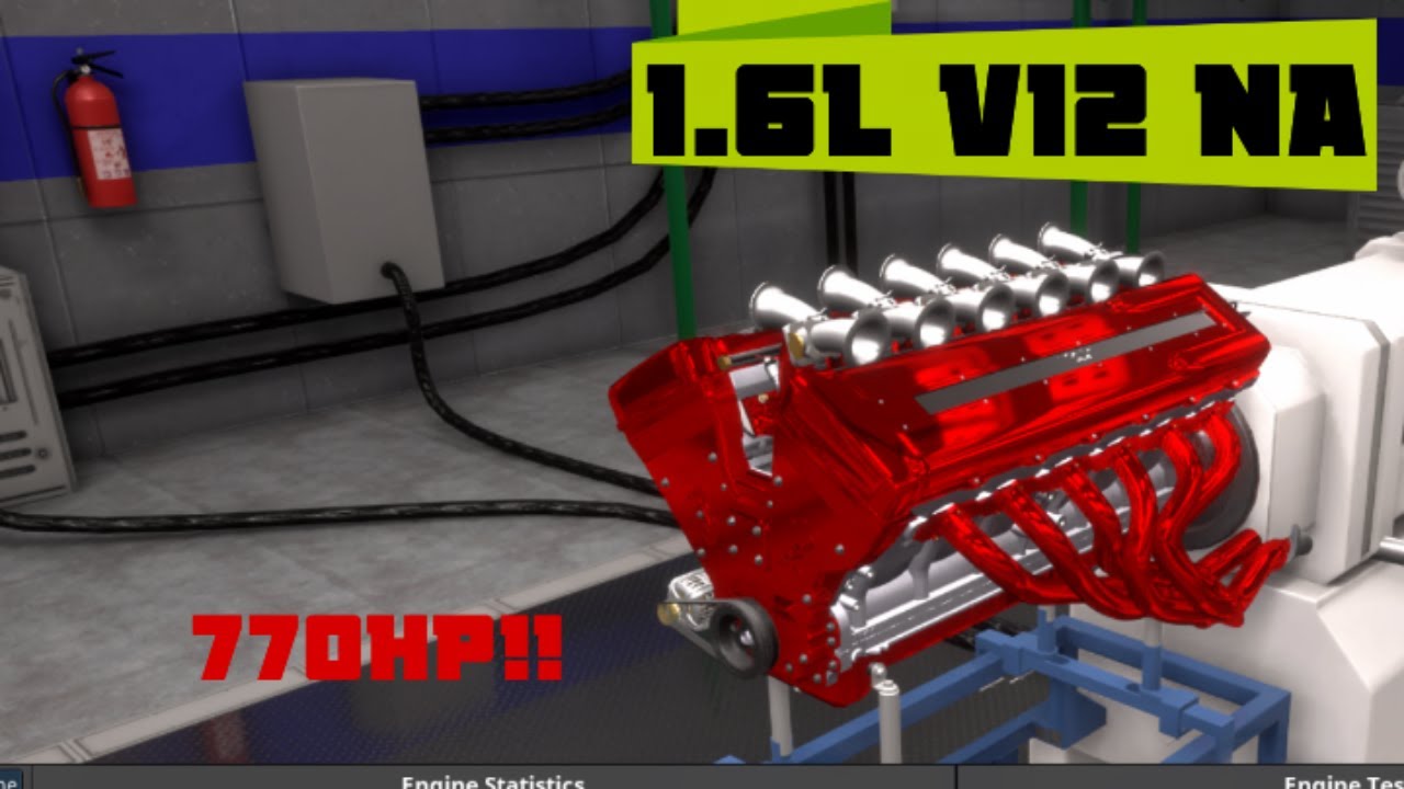 F1 inspired V12 form the 80s and 90s - Automation the car company tycoon game