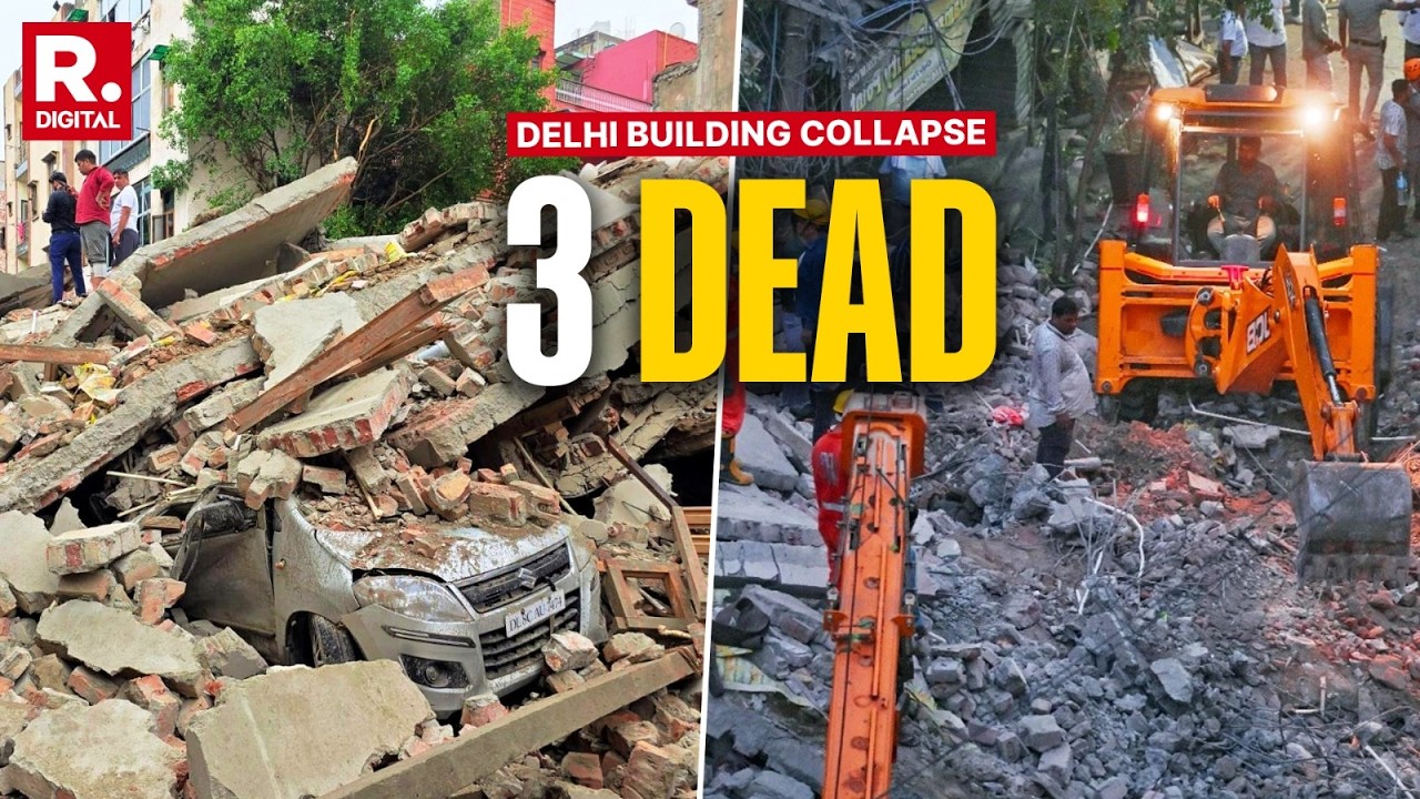 Rohini Building Collapse Kills Three As Rain Lashes Delhi