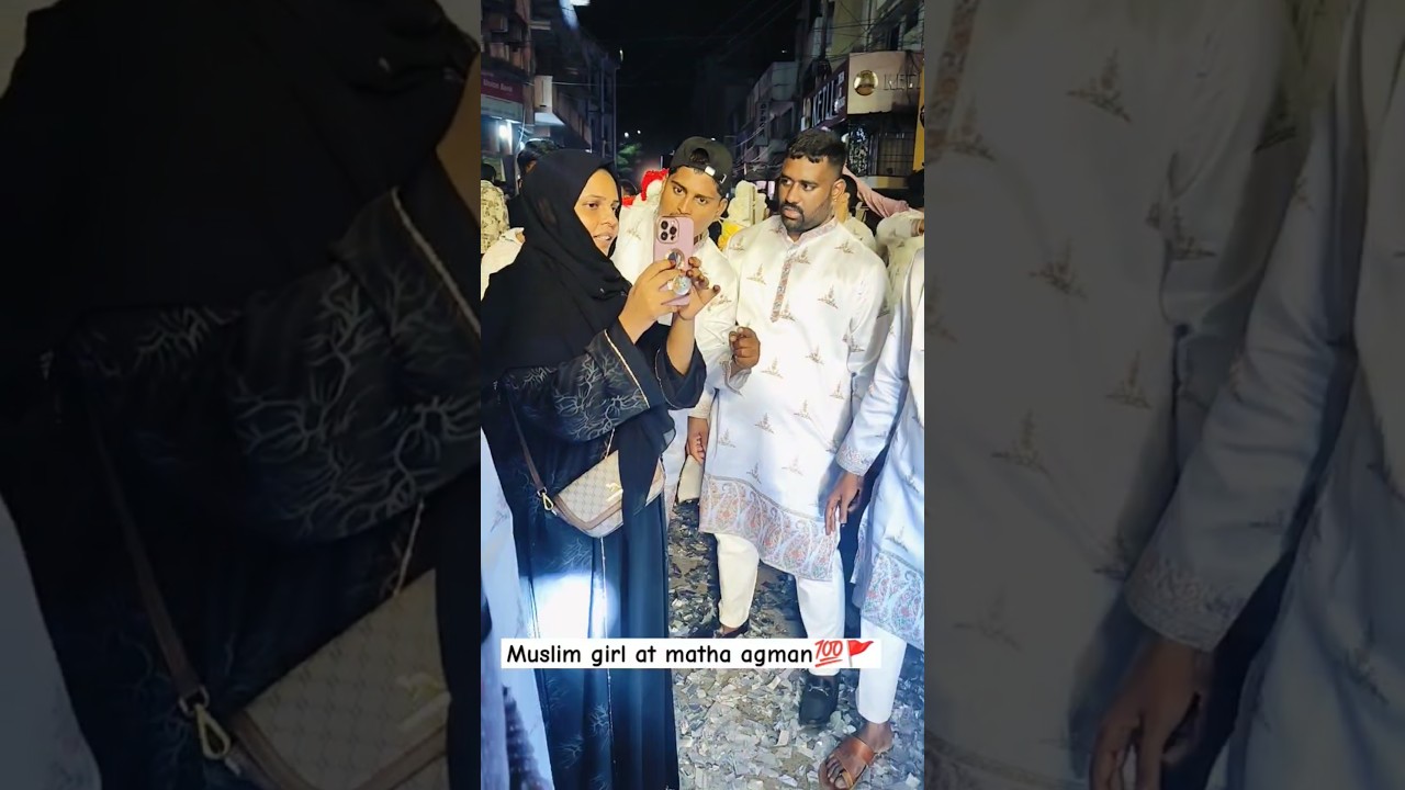 Muslim girl at Durga matha agman #matha  #durgapuja  #hindufestival #explore #viralshort #2024