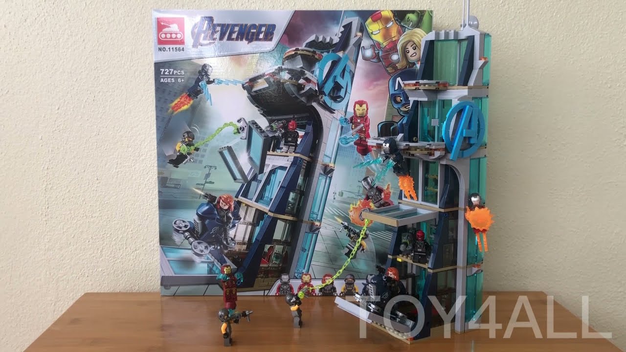 AVENGERS TOWER BATTLE 76166 LEGO COMPATIBLE BUILDING BLOCK
