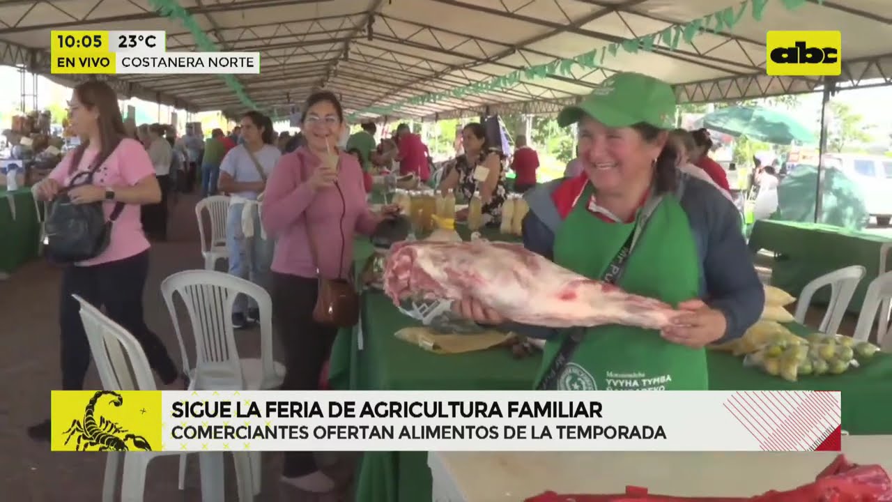 Productores celebran exitosa venta en la Feria de la Agricultura Familiar
