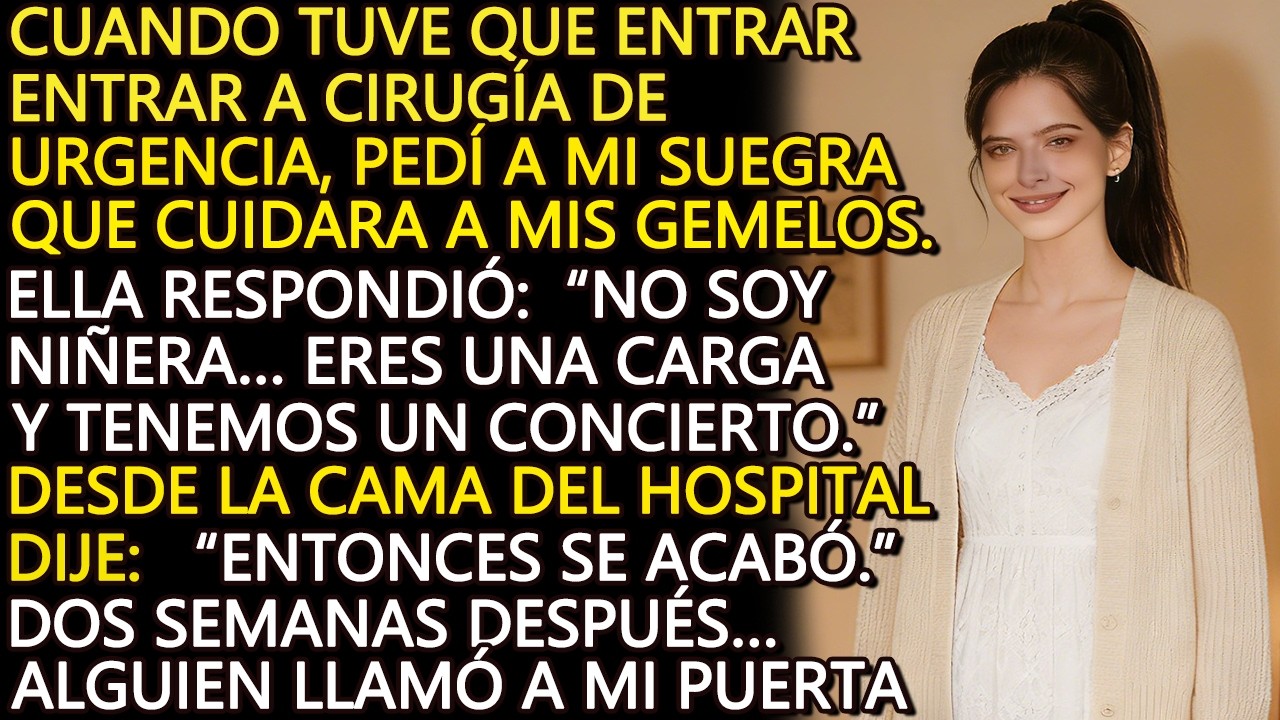 Mi suegra rechazó cuidar a mis gemelos por ir a un concierto…