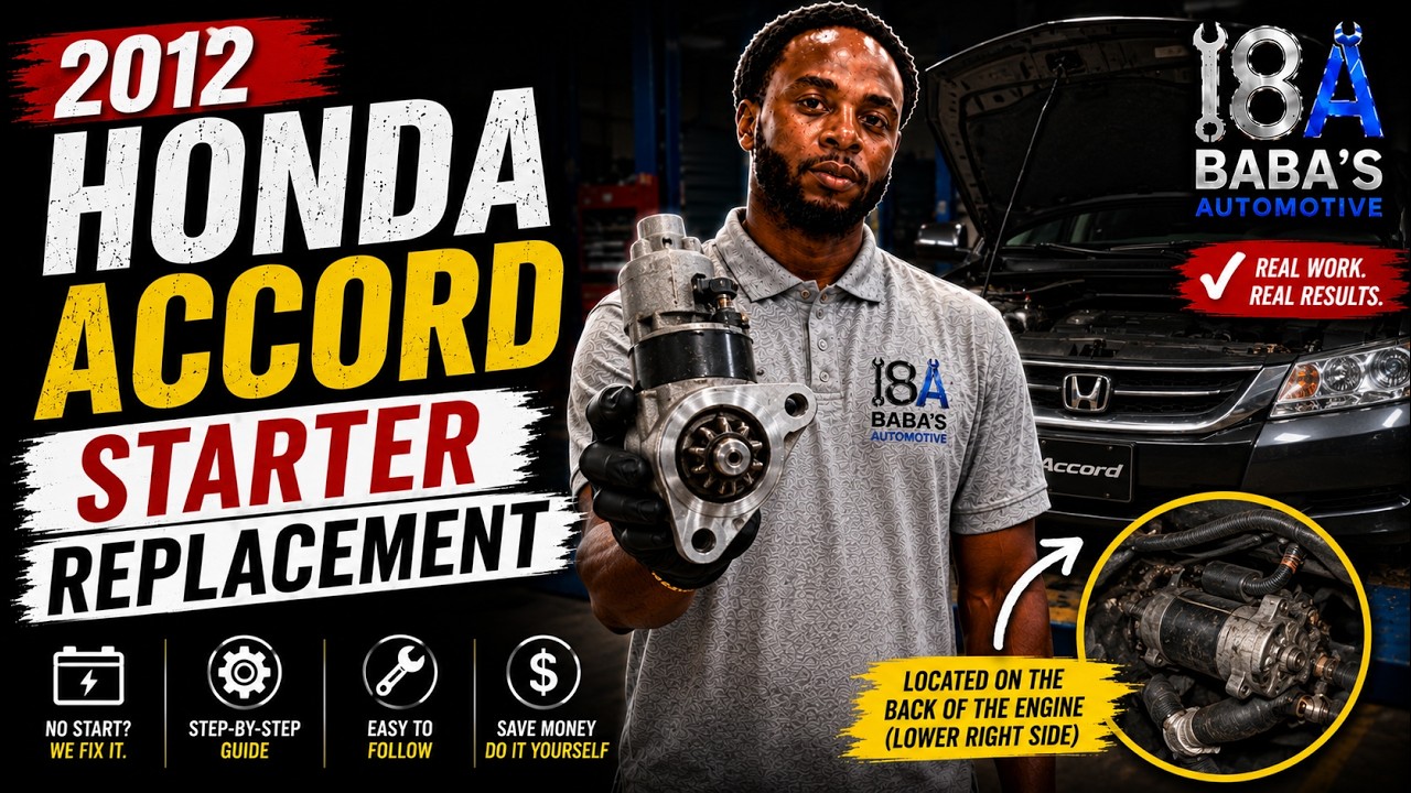 2012 Honda Accord Starter Replacement 