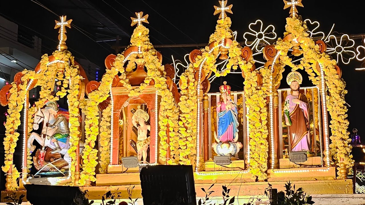 അതിമനോഹരമായ ചാലക്കുടി തിരുനാൾ പ്രദക്ഷിണം ST. MARY'S CHURCH FESTIVAL 2025 CHALAKUDY