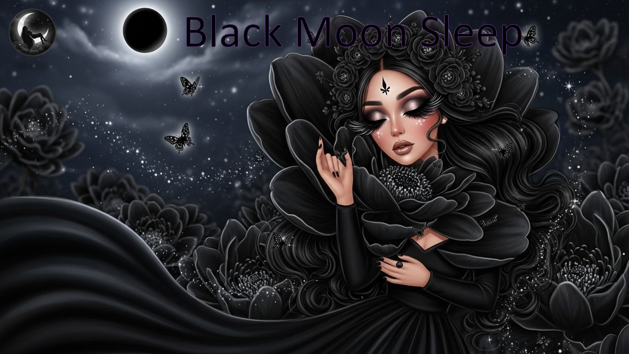 Black Moon Goddess Sleep Music 🌙 Fall Asleep Instantly | Fantasy Dreamscape, 