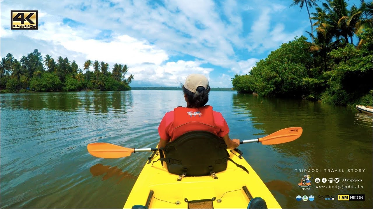 Kayaking in Kerala | Best Kayaking Experience SYZYGY Ecosports | #Tripjodi Travel Video 4K