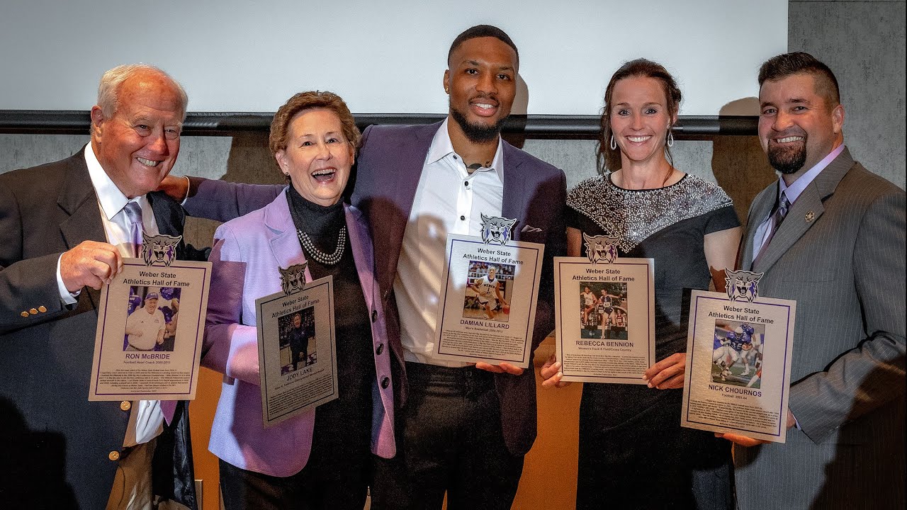2021 Weber State Hall of Fame ceremony