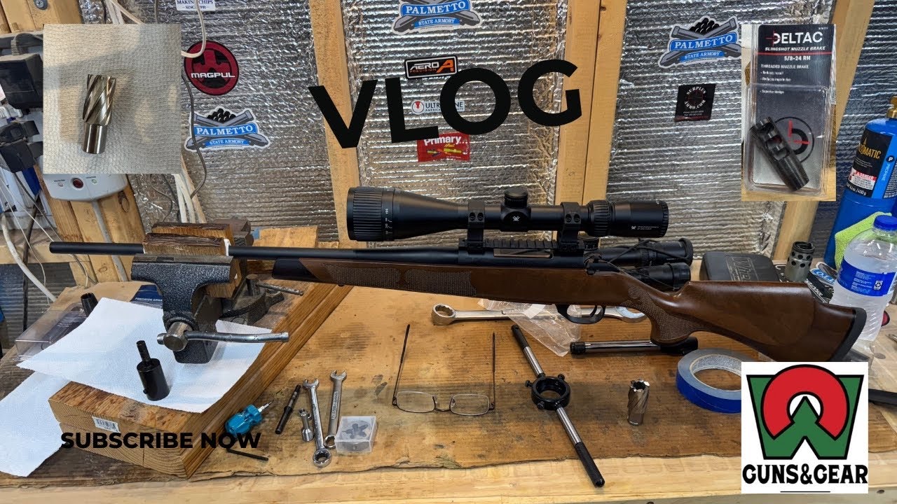 .308 Weatherby Vanguard Camilla Muzzle Brake Upgrade: Machining & Deltac Install