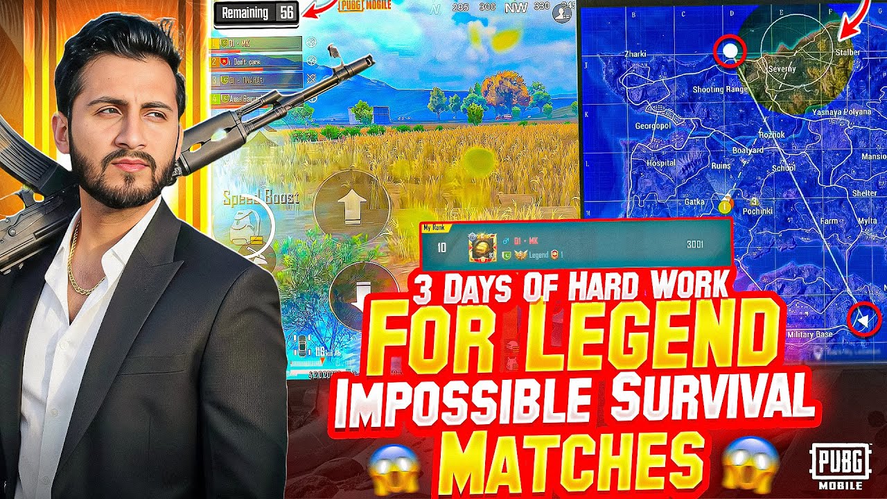 Ultimate Royale Legend ON #10 Rank | 3 Matches POV IMPOSSIBLE Survival | MK Gaming