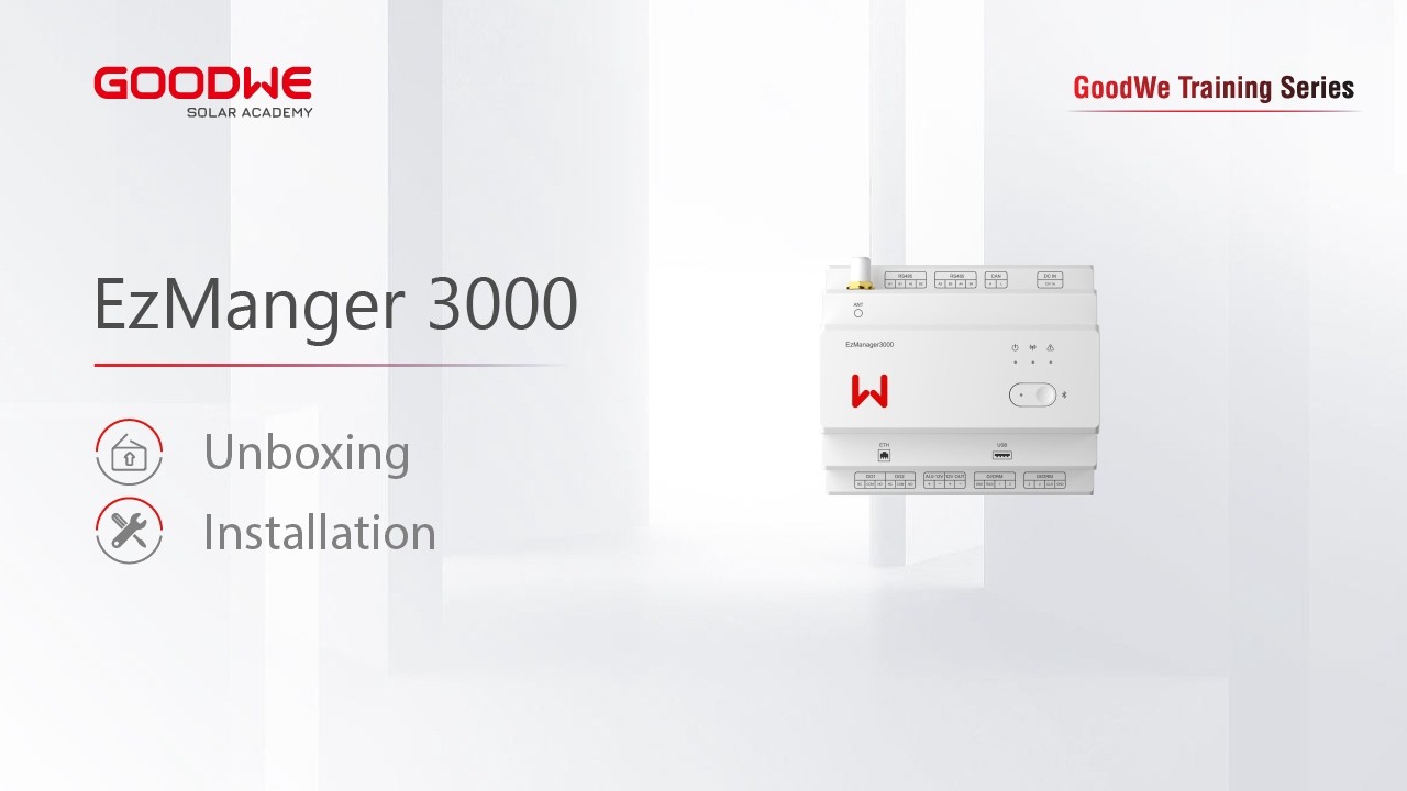 Распаковка и установка GoodWe EzManger3000