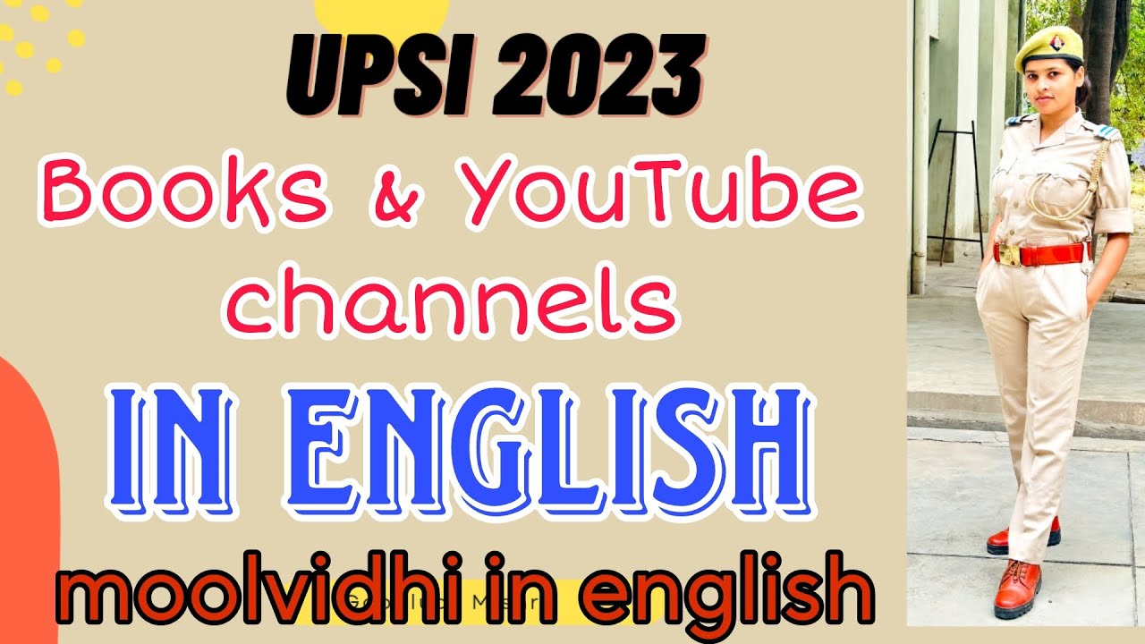 Books and YouTube channels in English for UPSI, moolvidhi in english