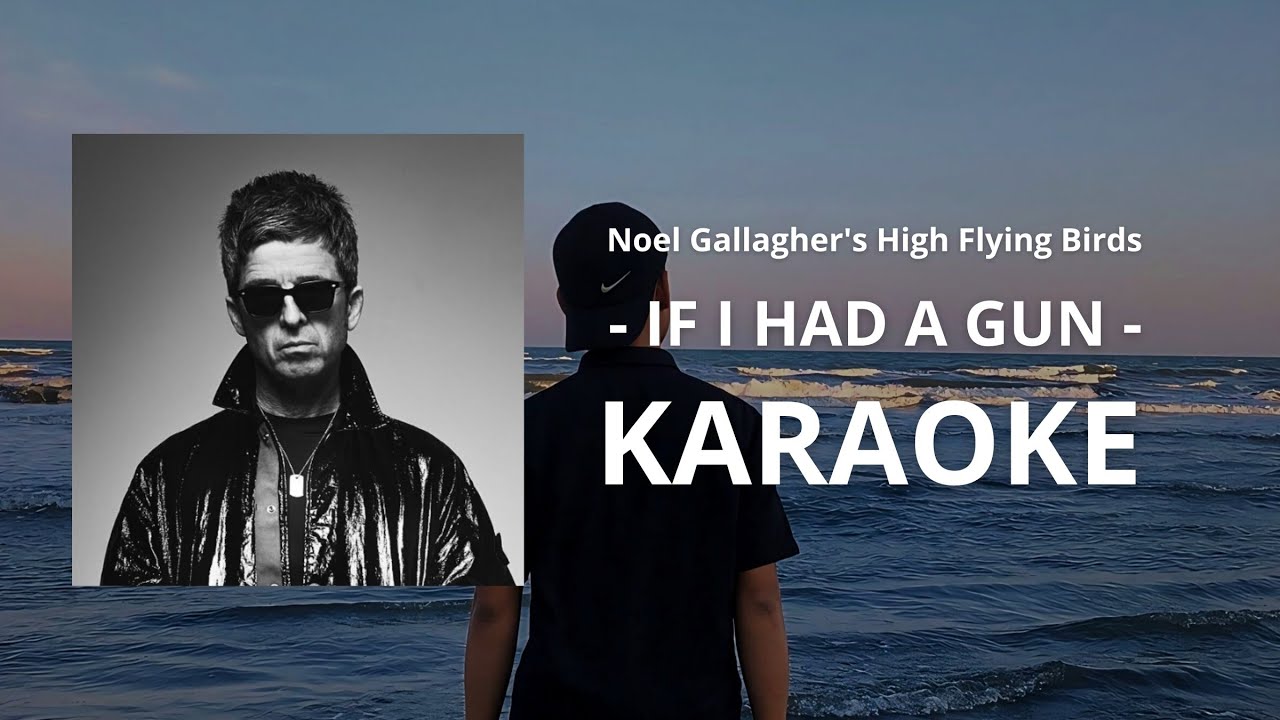 Noel  Gallagher's High Flying Birds - IF I HAD A GUN (Karaoke)