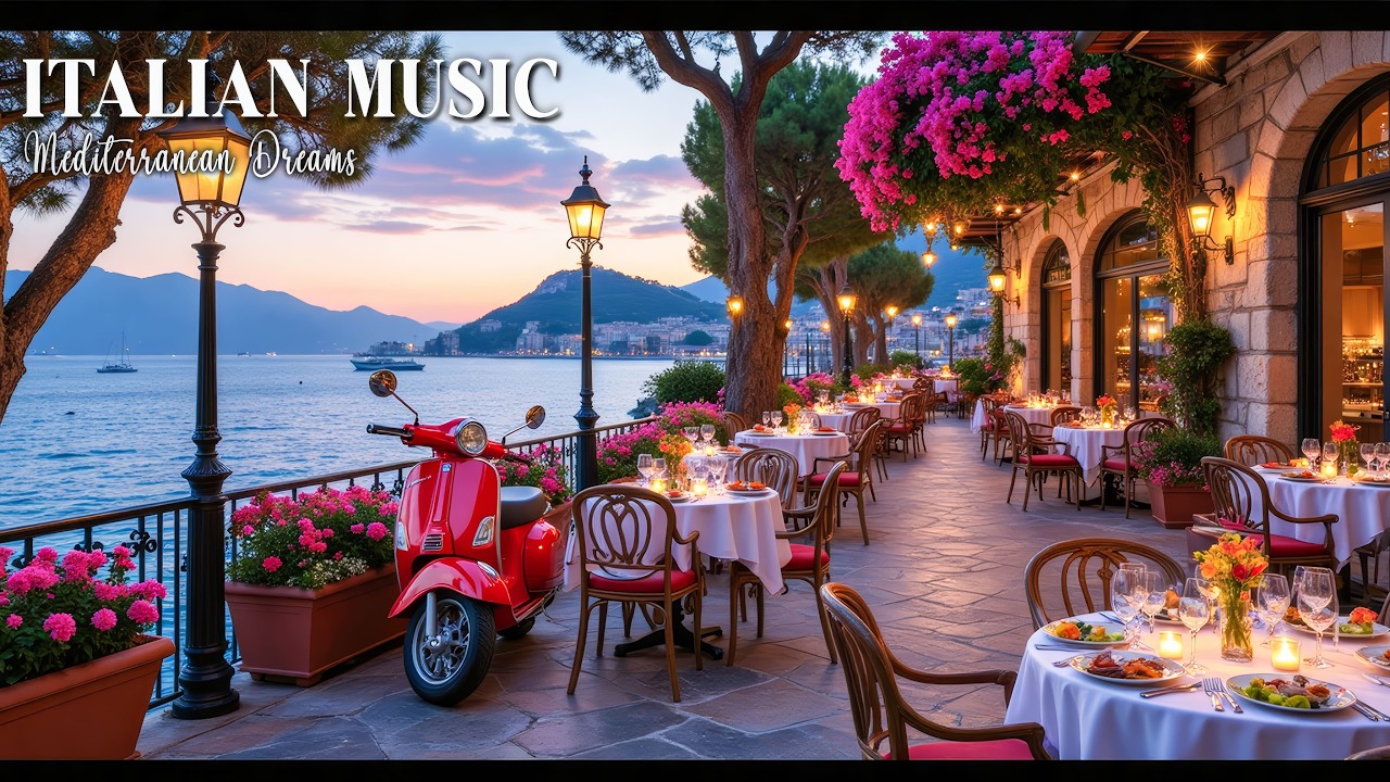 The Best 🇮🇹 Italian Music🎶 Italian Vibes 🎶 11+ Hour Scenic Amalfi Coast & Lake Como Relaxation 4K