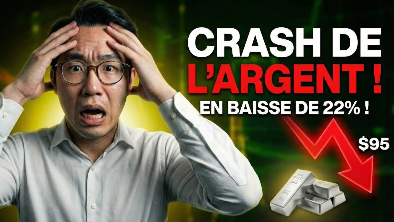 L’argent s’est EFFONDRÉ de 22 % à 95 $ - Nous avons appelé ce niveau EXACT hier !
