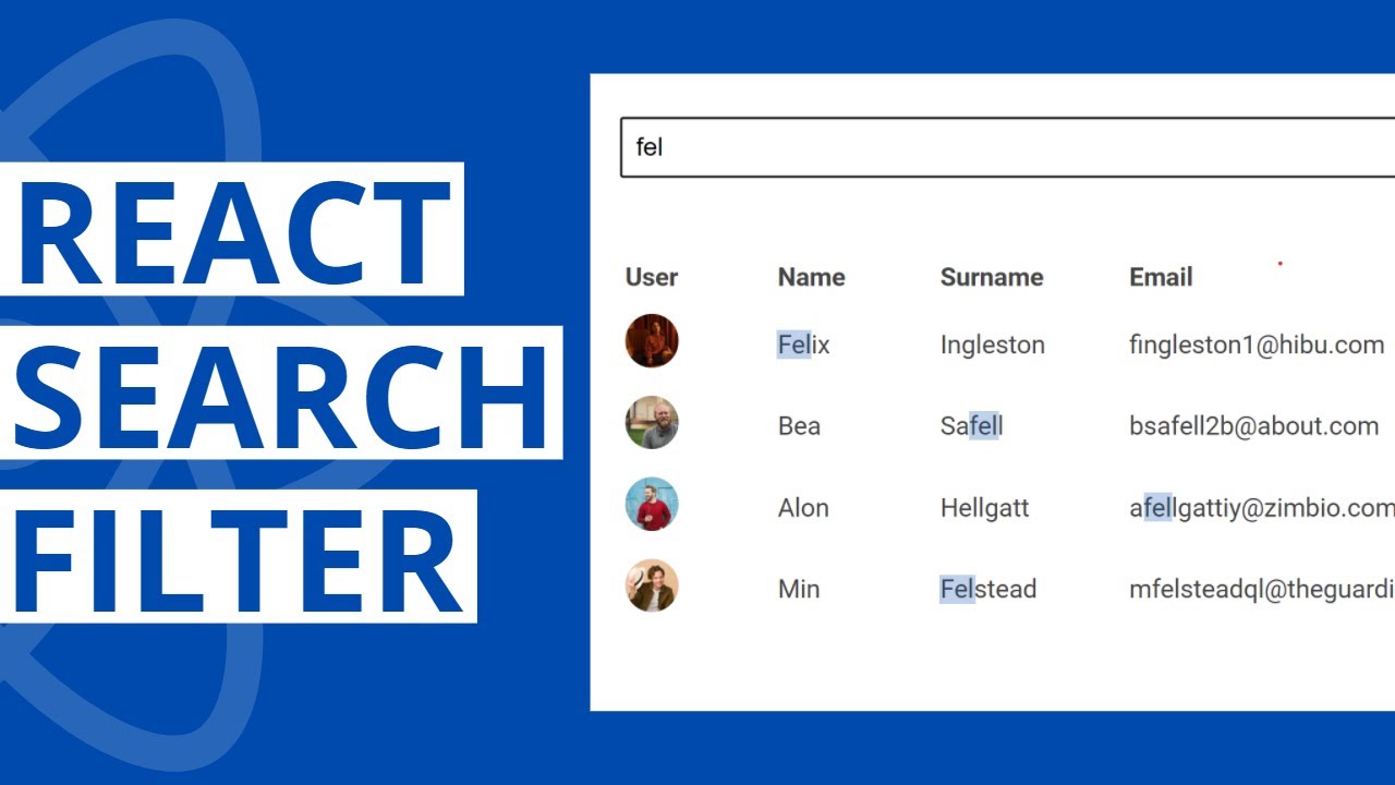 Учебное пособие по фильтру поиска React для начинающих и продвинутых пользователей