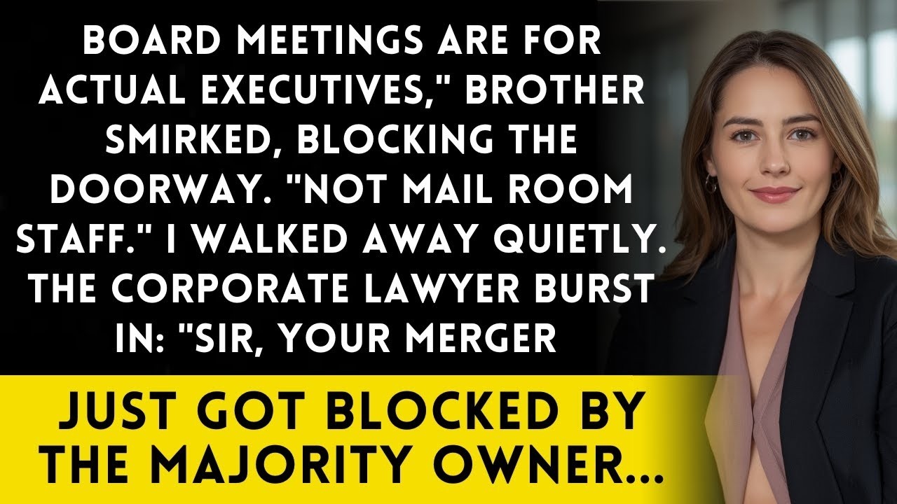 Brother Said 'Stay Out Of Board Meetings' - Then Needed The 73 Shareholder's Signature