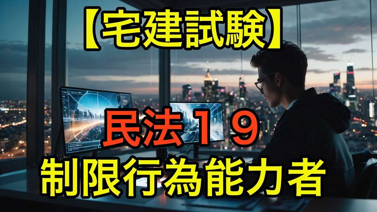 【宅建試験】民法１９「制限行為能力者の相手方の保護」