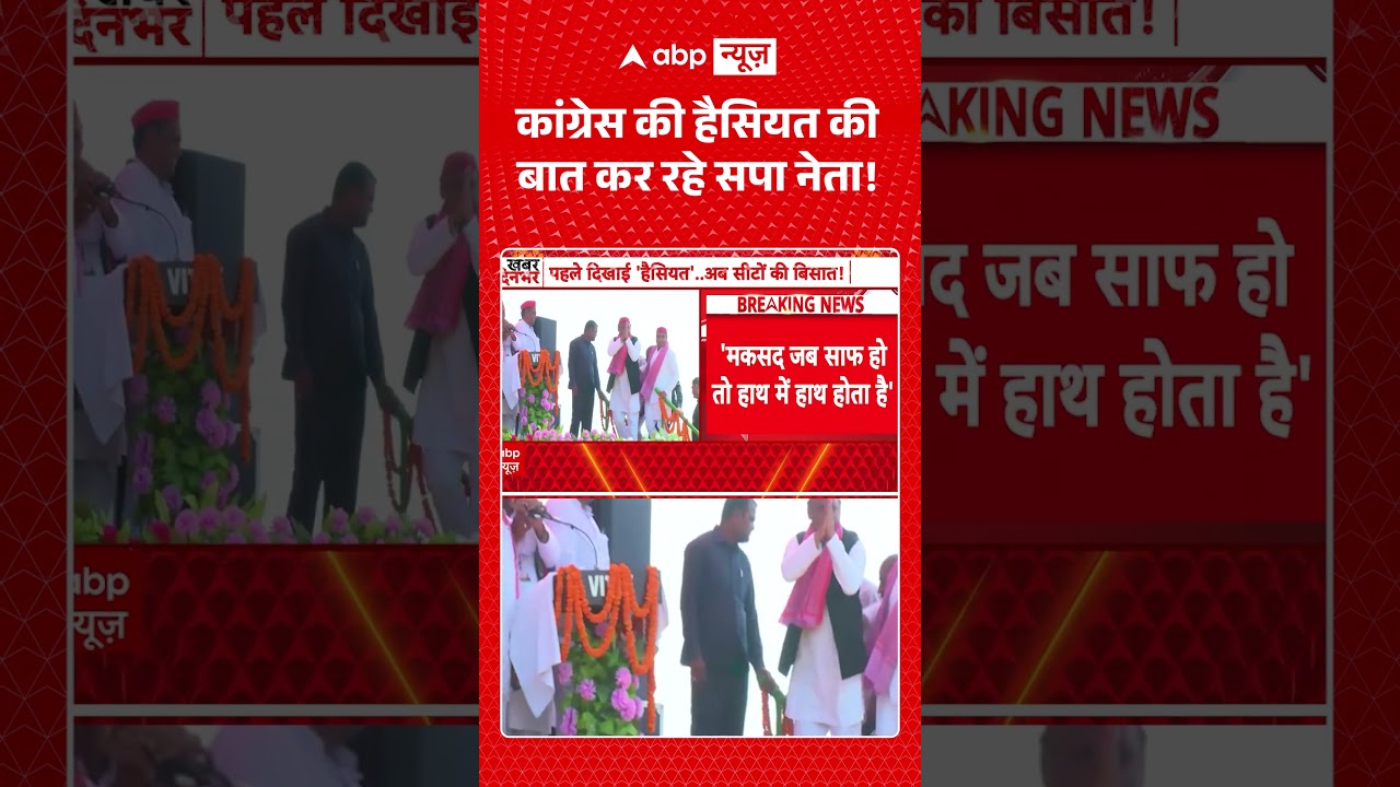 UP Politics : कांग्रेस की हैसियत की बात कर रहे सपा नेता!| #akhileshyadav #congressvsbjp