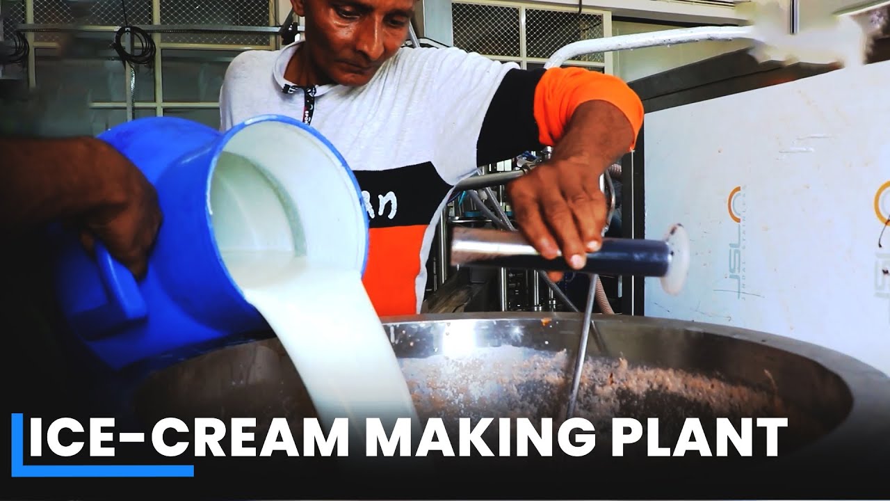 Ice Cream Making Factory | How Ice-Cream is Made | Making Process