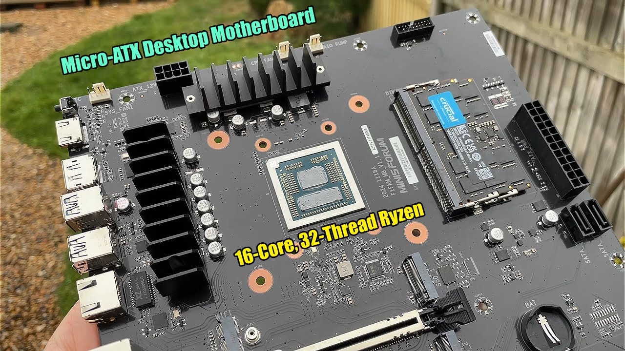 This Desktop Motherboard Has a 16-Core Laptop CPU Built-In