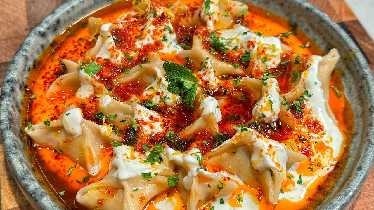 Turkish Manti from scratch! 🇹🇷😍