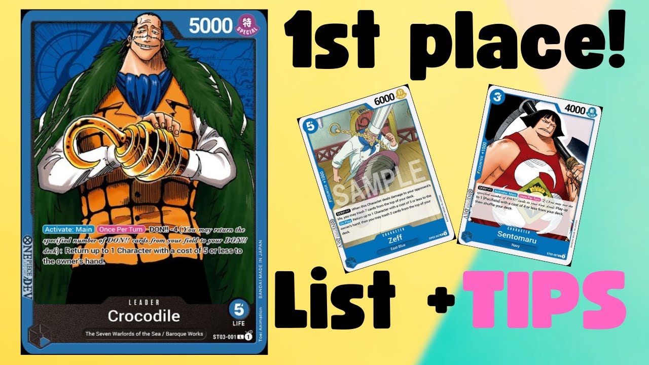 This Crocodile deck has NO bad match ups! || One Piece TCG || 1st place deck profile
