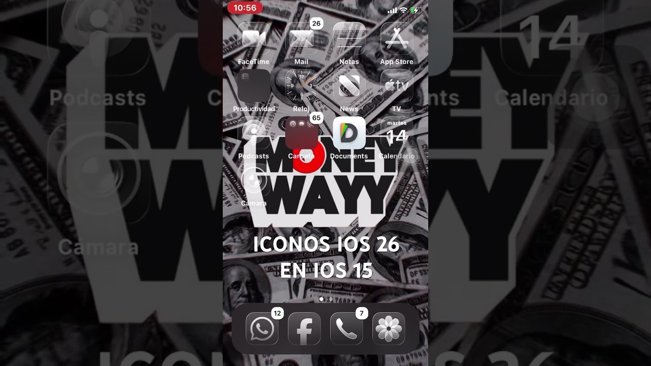 ICONOS IOS 26 EN iOS 15 # #music #ios #icons