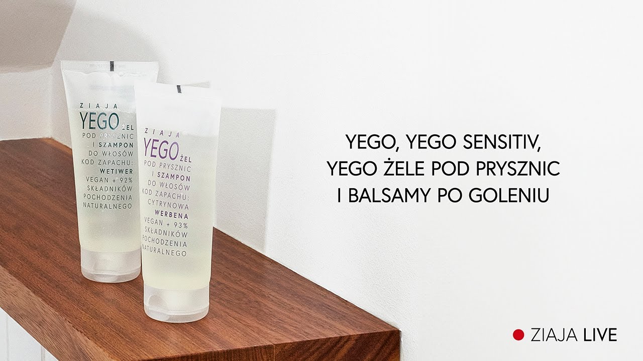 Ziaja LIVE. Pielęgnacja męska - poznaj serie Yego