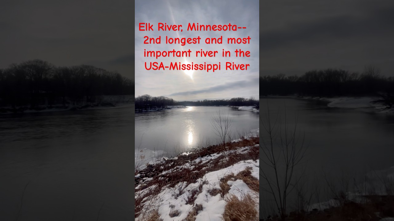 Река Миссисипи в Элк-Ривер, Миннесота 