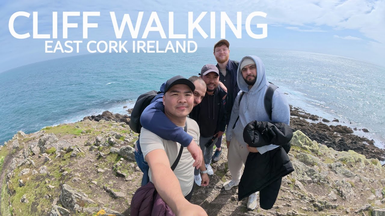 CLIFF WALKING IN BALLYCOTTON EAST CORK IRELAND (4K)