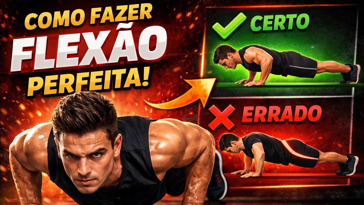 Como fazer Flexão do zero (todo inciante deve ver)