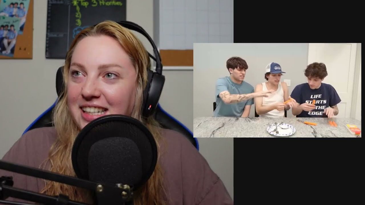Reacting to the Sturniolo Triplets -'Gummy Food vs  Real Food Challenge!!'