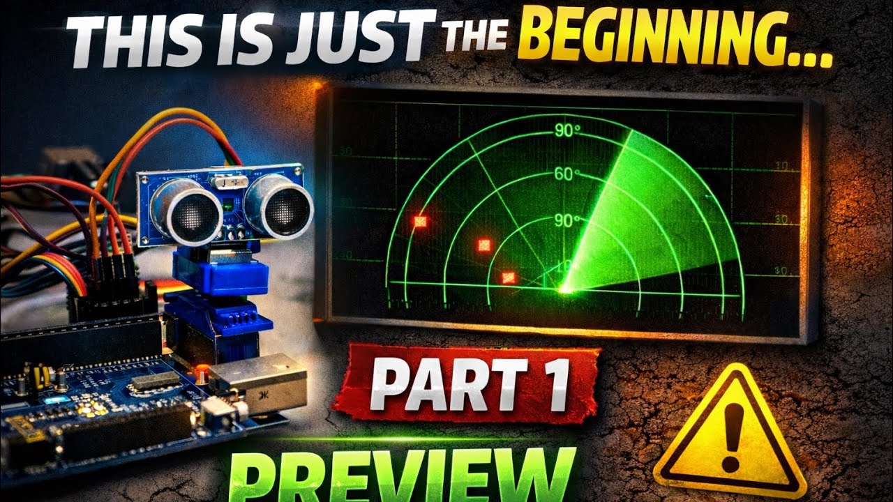  Arduino Radar System – The Beginning 🔥 | Part 1 #arduino #viral #scienceexhibition #trending