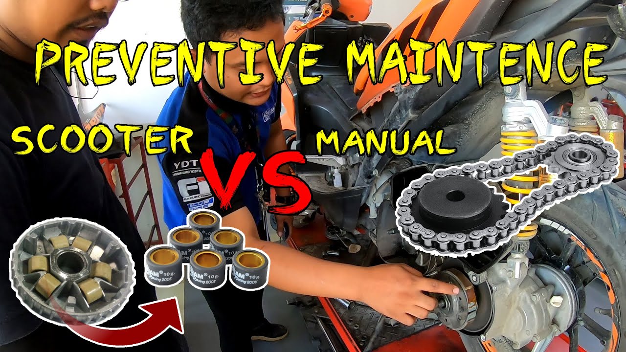 Preventive maintenance (Scooter VS Manual) |Yamaha 3S Shop |CDO2CYCLES