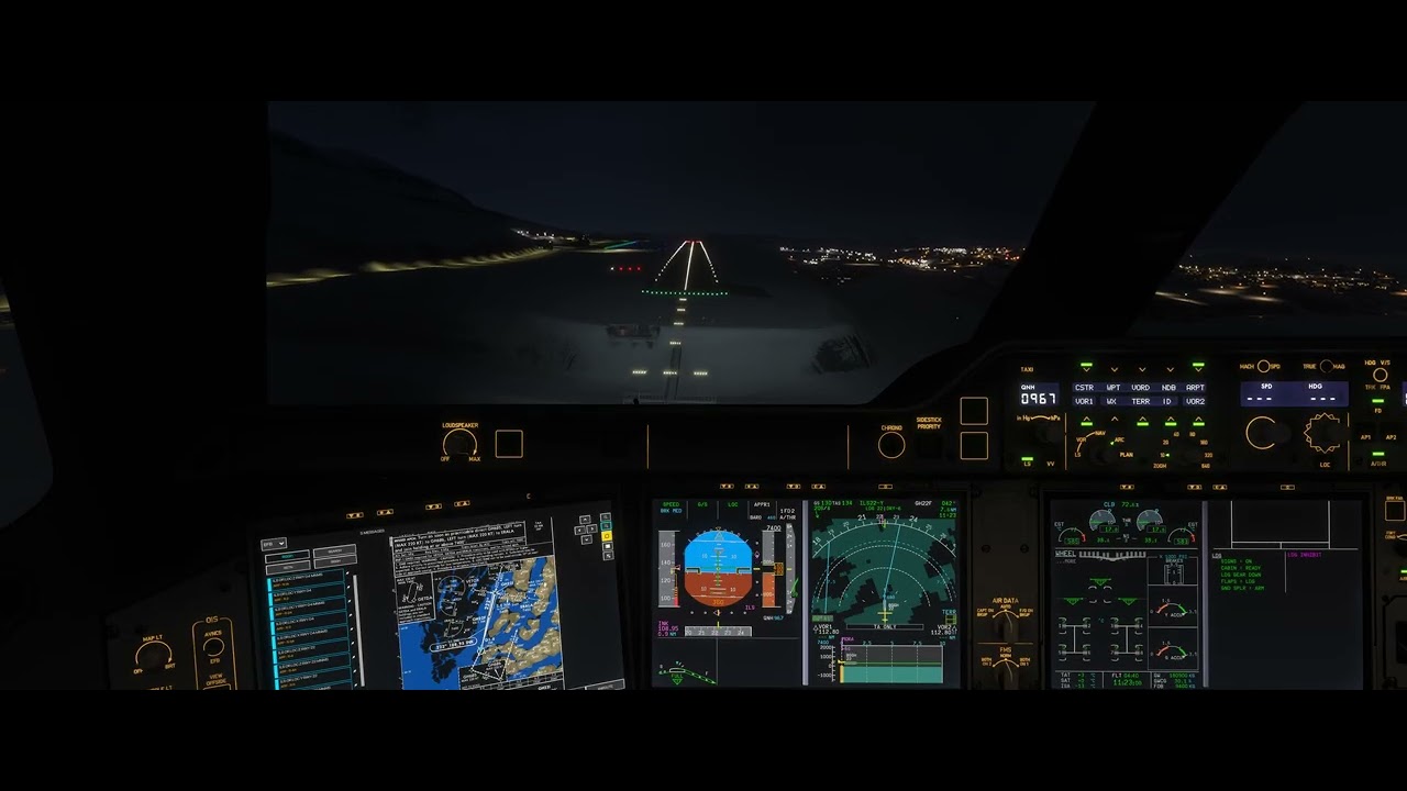 MSFS 2024 iniBuilds A350-900 Approach Nuuk Greenland (M'M Simulations)