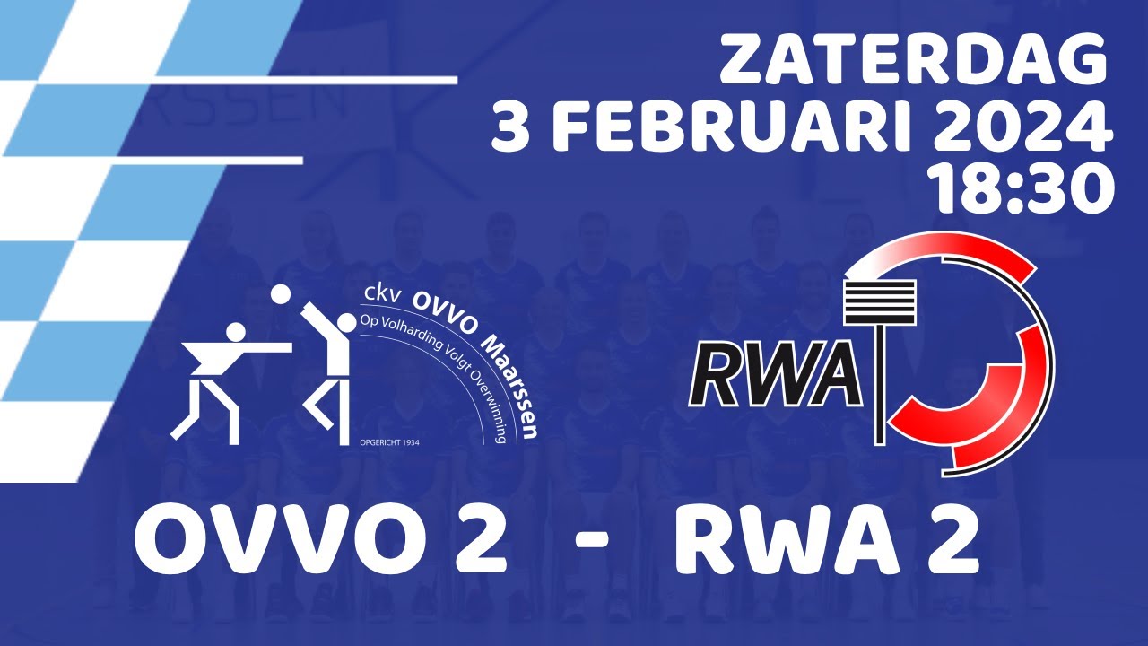 OVVO Maarssen 2 vs RWA 2 | Livestream (3-2-2024)