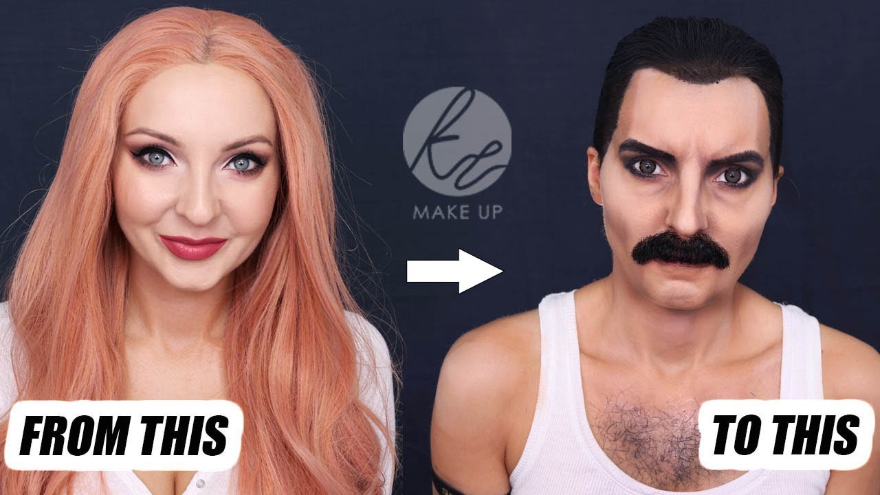 FREDDIE MERCURY MAKEUP TRANSFORMATION 😱 Bohemian Rhapsody
