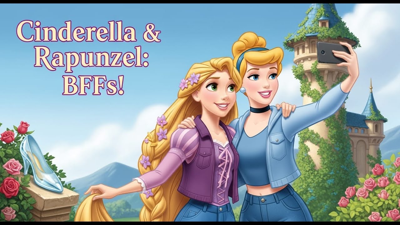 A Night That United Cinderella and Rapunzel |How Cinderella and Rapunzel Became Friends |